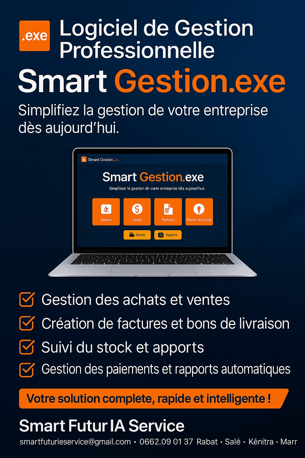 Présentation du logiciel Smart Gestion.exe